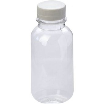 Бутылка ПЭТ 0.1л с крышкой прозрачная
