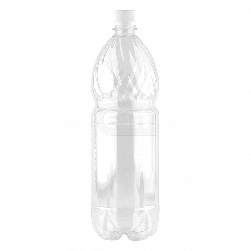 Бутылка ПЭТ 1.5л с крышкой прозрачная