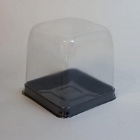 Квадратная купольная коробочка 85х85х85мм LP-T-51