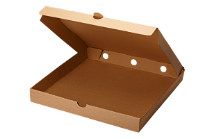 Коробка под пиццу 30х30х4см крафт