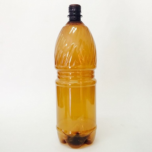 Бутылка ПЭТ 1л с крышкой коричневая