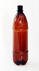 Бутылка ПЭТ 0.5л с крышкой коричневая