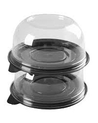 Купольная упаковка D-132 с коричневым дном